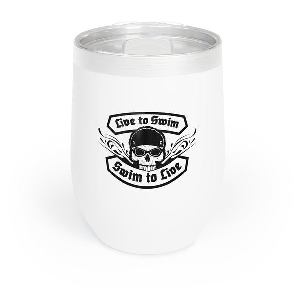 "Live To Swim" Stainless Steel 12oz Insulated Tumbler