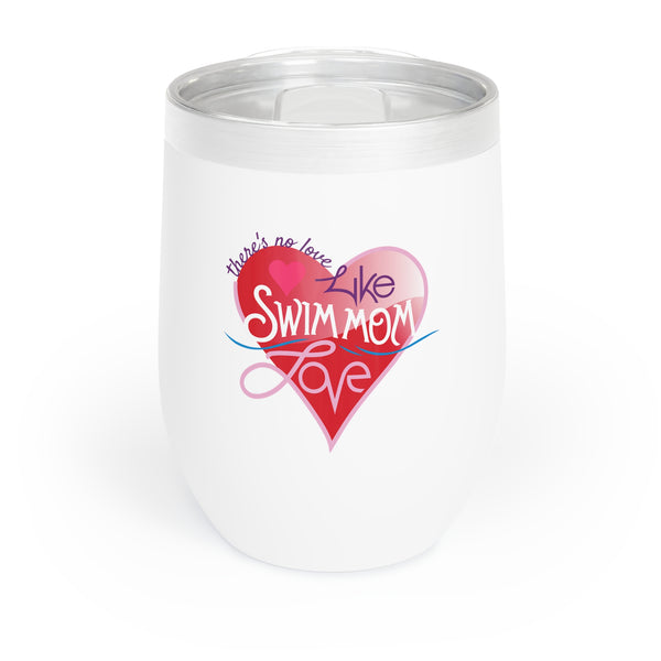 "Swim Mom Love" Stainless Steel 12oz Insulated Tumbler