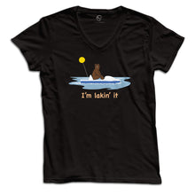 Load image into Gallery viewer, Water Bear &quot;Lakin&#39; It&quot; Women&#39;s V Neck
