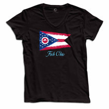 Load image into Gallery viewer, “Fish Ohio” Women&#39;s V Neck
