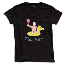 Load image into Gallery viewer, “Water Ballin’ Horsey” Women&#39;s V Neck
