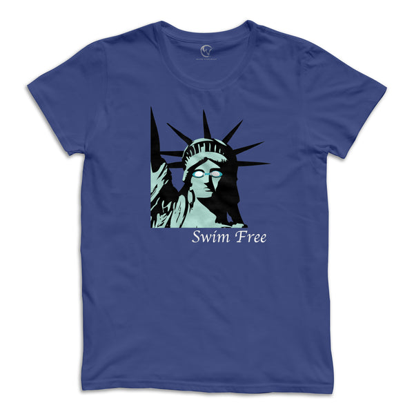 Lady Liberty “Swim Free” Women's Crew Neck