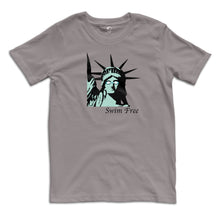 Load image into Gallery viewer, Lady Liberty &quot;Swim Free&quot; Youth Tee
