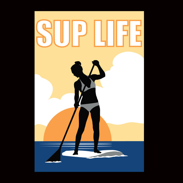 "SUP Life" Women's V Neck