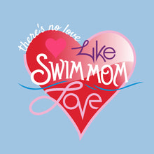 Load image into Gallery viewer, “Swim Mom Love” Heart Women&#39;s Hoodie
