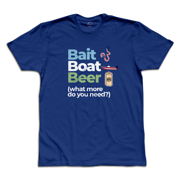 “Bait, Boat, Beer” Men's Tee