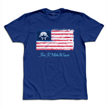 Load image into Gallery viewer, “United States of Swimmy” Flag Men&#39;s Tee
