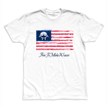 Load image into Gallery viewer, “United States of Swimmy” Flag Men&#39;s Tee
