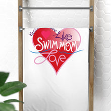 Load image into Gallery viewer, &quot;Swim Mom Love&quot; Beach Towel
