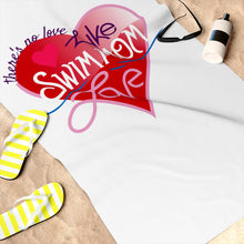 Load image into Gallery viewer, &quot;Swim Mom Love&quot; Beach Towel
