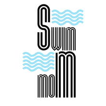 画像をギャラリービューアに読み込む, Swim Mom “Modern Waves” Women&#39;s V Neck
