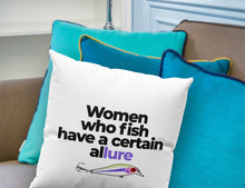 Load image into Gallery viewer, “A Certain Allure” Square Pillow
