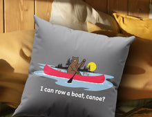 画像をギャラリービューアに読み込む, Water Bear &quot;Canoe&quot; Square Pillow
