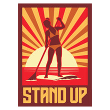 Load image into Gallery viewer, SUP &quot;Stand Up&quot; Women&#39;s V-Neck Tee
