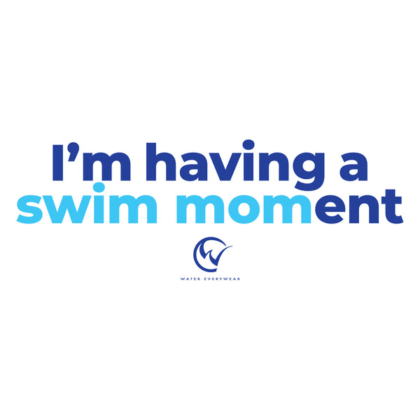 Swim Mom “Swim Moment” Logo  Women's Crew Neck
