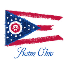 Load image into Gallery viewer, Swimmy “Swim Ohio” Flag Men&#39;s Tee
